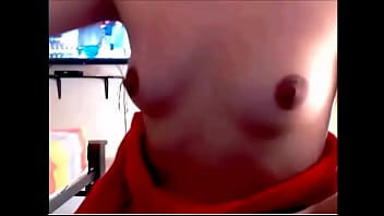 Preview 1 of Blonde Fishnet Blowbang - Skype tranny tits
