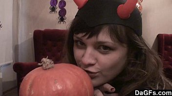 Preview 1 of Www Xxx Video Dasee - DAGFS - Sexy Halloween For Naughty She Is Devil