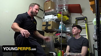 Preview 1 of Ashley Nykole Shane Diesel - When Vincent Is Suspected Of Shoplifting,  The LPO Brings The Perp To The Back Room For Interrogation