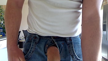 Preview 3 of Oldbear - hot man wanking in his kitchen