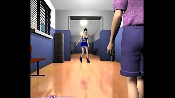 Preview 1 of Femdom Japanese Asian - 3D Comic: Librarian