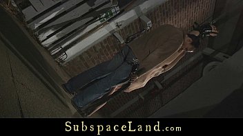 Preview 3 of Teen Fuck Slow Zoom - A slavegirl&#039_s outdoor tormenting expoitation