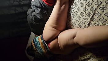 Preview 1 of Step Mom Spy In Teen Son - Ass jiggles in a hot red thong