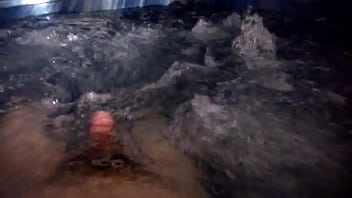 Preview 4 of Desi Ball Punching - nude man in jacuzzi