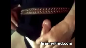 Preview 4 of Ginger Netvideobabys - crossdressr strokes cock