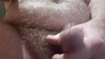 Preview 2 of Nacked Sex - Rusty Masturbating His Hairy Old Small Cock With a Cucumber Inserted