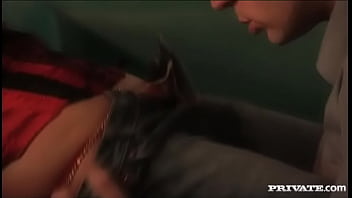Preview 2 of Bro Fuck Vargin Sis - Blonde Alexis Sucks and Fucks Her Man and Gets Some Cum on Her Ass
