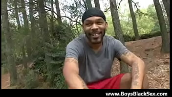 Preview 1 of Guess Naked Body - Sexy black gay boys fuck white young dudes hardcore 14