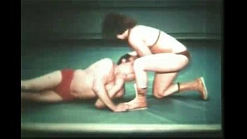 Preview 2 of Norwayn Mini Girl - PRO-STYLE MIXED WRESTLING  Casey Carr vs. Juan pt.1