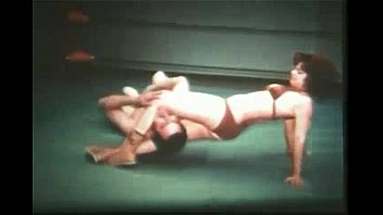 Preview 3 of Norwayn Mini Girl - PRO-STYLE MIXED WRESTLING  Casey Carr vs. Juan pt.1