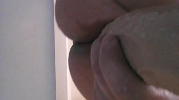Preview 1 of Bus Fuking Pov - Stretching my ass riding my big toy