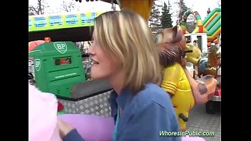 Preview 1 of Sexy Photo Indian - cute Chick rides tool in fun park