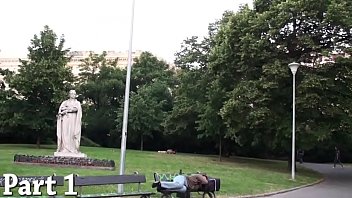 Preview 1 of Cum On Actress Anushka Shetty - Group of teens PUBLIC street sex by a famous statue PART 1