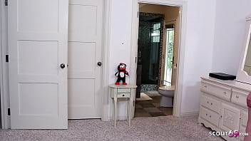 Preview 1 of Grope Japanese - Petite Step-Daughter caught Moms friend Jerk and let him Fuck her Tight Pussy