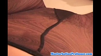 Preview 1 of Bayg N Brazzers - Hairy milf in sexy nylon pantyhose