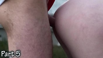 Preview 1 of Blondie Sniper - Cute teen girl in PUBLIC swx threesome Part 5