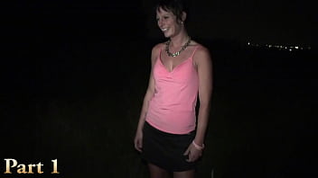 Preview 1 of Hd Sperm Shooting - Pretty girl interviewed before PUBLIC gangbang PART 1