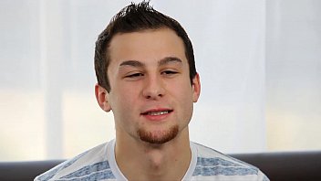 Preview 1 of Little Boy Big Fuck Lady Sex - GayCastings Beau Fucks for the First Time on Camera