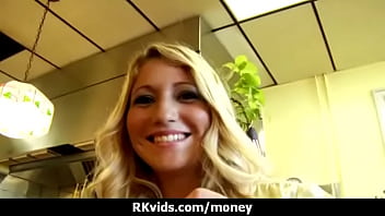 Preview 3 of Cy 3 - Desperate teen naked in public and fucks to pay rent 2