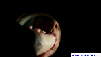 Preview 2 of Indian Teen Girls Telugu - Solo bukkake blond at gloryhole getting drenched