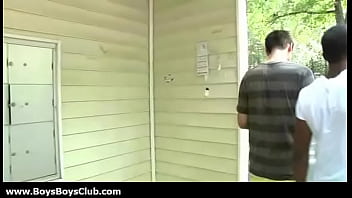 Preview 2 of Wife169 - Big muscled black gay boys humiliate white twinks hardcore 15