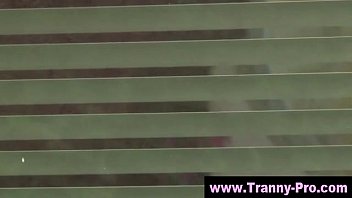 Preview 1 of German Drunk Threesome Party - Tgirl ladyboy blowjob action