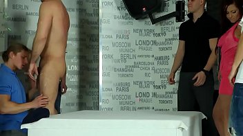 Preview 1 of U My Aunty - Group orgy dudes sucking cock