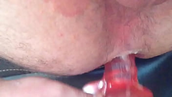Preview 4 of Vhubby Ass - anal dildo close up fucking insertion
