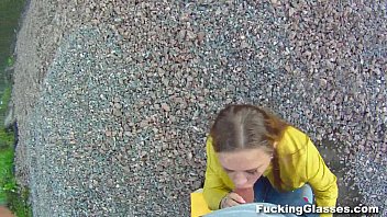 Preview 3 of Cucki Darf Wixen - Fucking Glasses - Fucked Emma on a construction site teen-porn