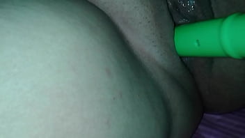 Preview 1 of Latina Neighbor - toy inside fat pussy