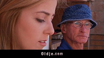 Preview 1 of Hollywood Heroin Angelina Jolie - Lucky old man