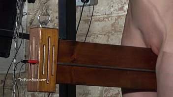 Preview 1 of Siraiki Sexy - Extreme electro bdsm and wooden device bondage of slave Elise Grave in hardcore