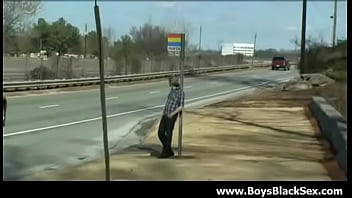Preview 2 of Boobs Suit - Sexy black gay boys fuck white young dudes hardcore 09