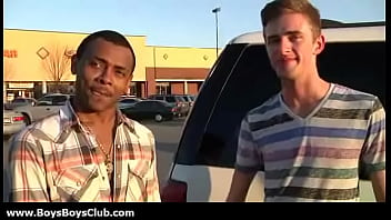 Preview 2 of Pown Babacom - Big muscled black gay boys humiliate white twinks hardcore 23