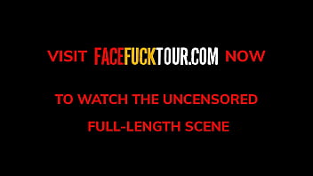 Preview 4 of Naked Russian Girl Youtub - Face Fuck Tour - 18yo Latina Sluts Throat Dominated In Threesome
