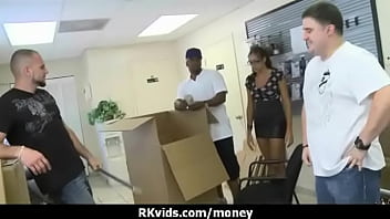 Preview 2 of Blach Hourny - Hooker gets payed and tape for sex 9