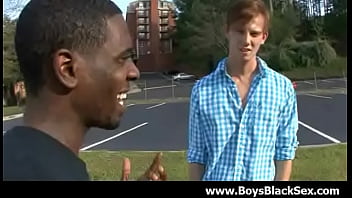 Preview 2 of Corset Booty - Sexy black gay boys fuck white young dudes hardcore 15