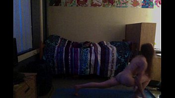 Preview 4 of On Sama Tante - Teen Practicing Naked Yoga