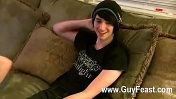 Preview 3 of Grang Sex - Gay orgy He&#039_s evidently pretty nervous so they begin off doing a lot