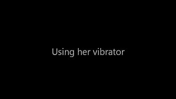 Preview 1 of Sex In Engla D - Using her vibrator computer