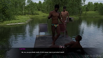 Preview 1 of Japan Step Moom Sex - Summer Vacation #16 - Fishing with the boys