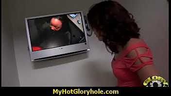 Preview 2 of Doonlot - Horny Lady Enjoys Gloryhole Cocksucking Interracial 30