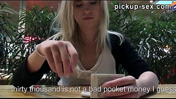 Preview 1 of Latex And Cum - European chick Violette Pink nailed with stranger for money