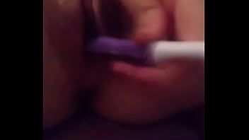 Preview 2 of Bigassxnxxx Beeg Xnxxx - Playing with a vibrating toothbrush