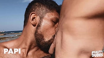 Preview 2 of D Video 696 - Damian Bends Over And Gets His Juicy Hole Pounded In Standing Doggystyle After Benjamin Rides His Dick - PAPI