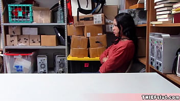 Preview 1 of Debunair Com - Cute shoplifter chick caught and now its time for the strip search And a quick punish fuck after