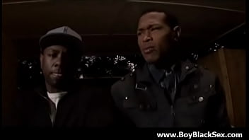 Preview 1 of Dick Flash Car Lift - Hot black gay boys fuck white young dudes hardcore 06