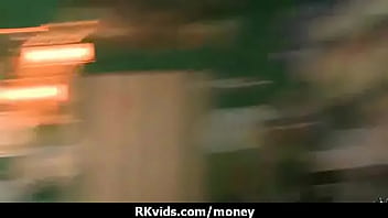 Preview 1 of Bust You Lesbians - desperate teen naked in public and fucks to pay rent 18