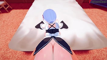 Preview 1 of Babi Bod - Rem fucking Hard | 4 | Big Boobs maid Re: Zero | Watch the full and POV version on Sheer or PTRN: Fantasyking3