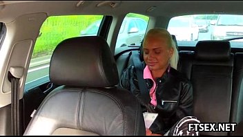 Preview 1 of Boss Mem - Blonde babe gets creampied in a taxi